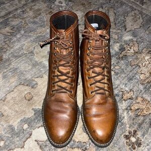 Preowned Ariat Men’s boots size 8.5 Cowboy Western Brown Leather